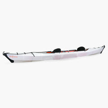 Side view of the Oru Kayak Haven model in white.