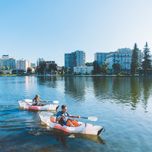2 people kayaking on their inlet kayak