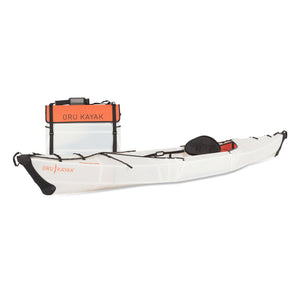 Beach LT kayak side view with the folded and unfolded kayak. 
